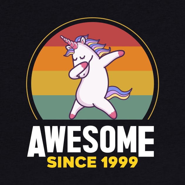 Unicorn Cute, Awesome Since 1999, Born In 1999 Birthday by GEMEARNARNSYAK